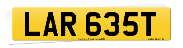 Registration number LAR 635T